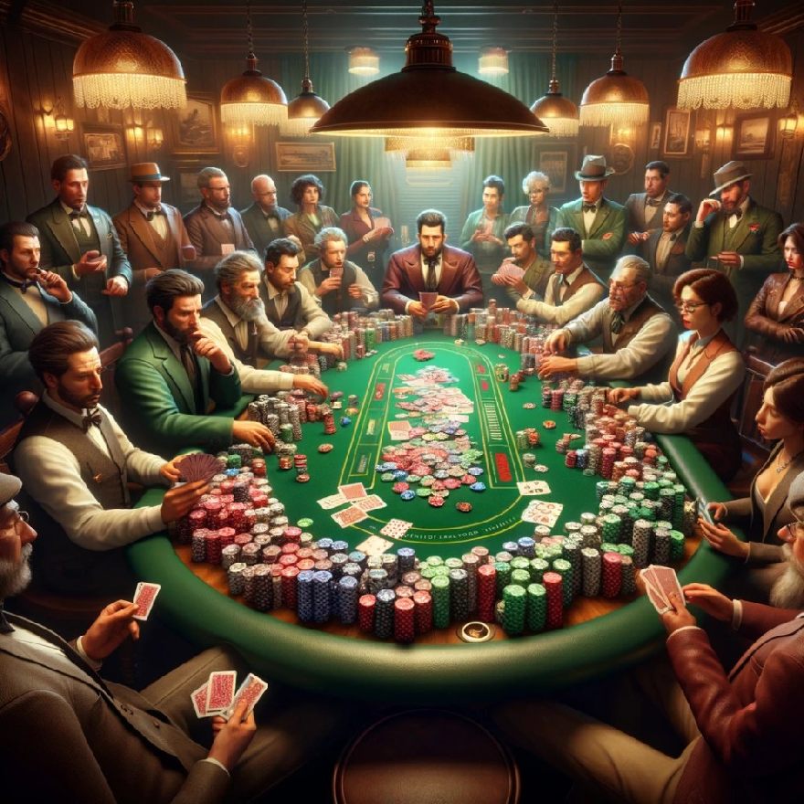 A poker game